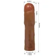 PRETTY LOVE - KYLIAN FUNDA PARA PENE CON EXTENSIÓN DE 7.6 CM MULATO PRETTY LOVE - KYLIAN FUNDA PARA PENE CON EXTENSIÓN DE 7.6 CM MULATO