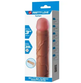 PRETTY LOVE - KYLIAN FUNDA PARA PENE CON EXTENSIÓN DE 7.6 CM MULATO