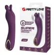 PRETTY LOVE - VIBRATORE RICARICABILE LUNAO 10 FUNZIONI VIOLA