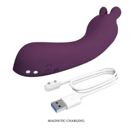 PRETTY LOVE - VIBRATORE RICARICABILE LUNAO 10 FUNZIONI VIOLA