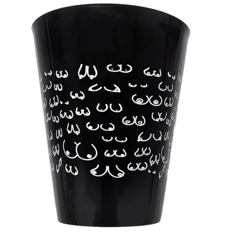 DIABLO PICANTE - TAZZA NERA 500 ML CON SENO BIANCO