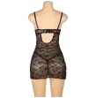 SUBBLIME - 954185 BABYDOLL DE ENCAJE CON TIRANTES AJUSTABLES NEGRO S-M SUBBLIME - 954185 BABYDOLL DE ENCAJE CON TIRANTES AJUSTABLES NEGRO S-M
