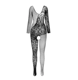 PASSION - BS 107 BODYSTOCKING ROSSO TAGLIA UNICA