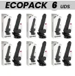 ECOPACK 6 UNITS - BASECOCK REALISTIC VIBRATOR REMOTE CONTROL BLACK WITH TESTICLES 19.5 CM -O- 4 CM ECOPACK 6 UNITS - BASECOCK REALISTIC VIBRATOR REMOTE CONTROL BLACK WITH TESTICLES 19.5 CM -O- 4 CM