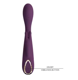 PRETTY LOVE - EMMA RABBIT PURPLE VIBRATOR WITH STIMULATOR