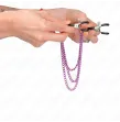 KINK - PINCES À METELIER AVEC 3 CHAÎNES VIOLET 20-23-28 CM