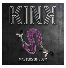 KINK - PINCES À METELIER AVEC 3 CHAÎNES VIOLET 20-23-28 CM