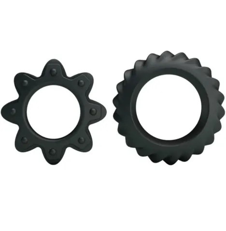 BAILE - KIT 2 ANELLI FIORITI IN SILICONE