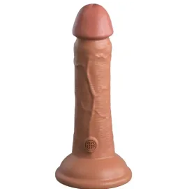KING COCK - ELITE REALISTIC DILDO VIBRATING and SILICONE 15.2 CM CARAMEL