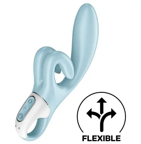SATISFYER - VIBRATION DE LAPIN TOUCH ME BLEU
