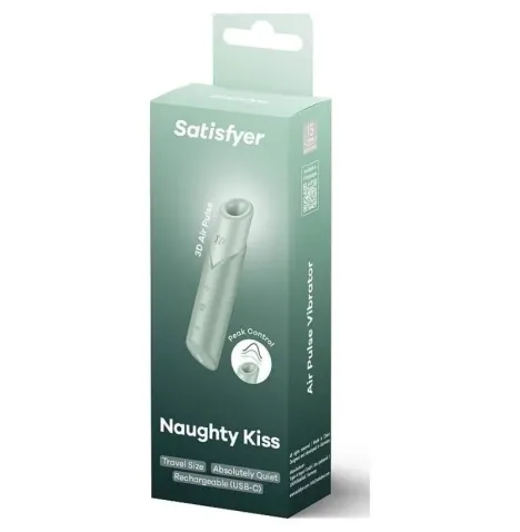 SATISFYER - NAUGHTY KISS WAVE STIMOLATORE CLITORIDEO ACQUAMARINA