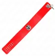 KINK - HALSKETTE MIT GÜRTEL 65 CM MIT BREITEM ROTEN BAND VERSTELLBAR 33,5-41 CM X 5 CM
