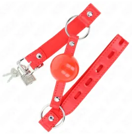 KINK - BÂILLON TPE BALLE 4 CM AVEC ROJO LOCK 60 x 2 CM