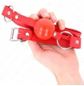 KINK - BALLA IN TPE 4 CM CON SERRATURA ROJO 60 x 2 CM