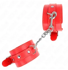 KINK - MUÑEQUERAS FINAS ROJO AJUSTABLE 21-33 CM