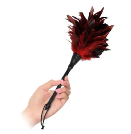FETISH FANTASY SERIES - BLACK and RED FRISKY FEATHER TICKLER