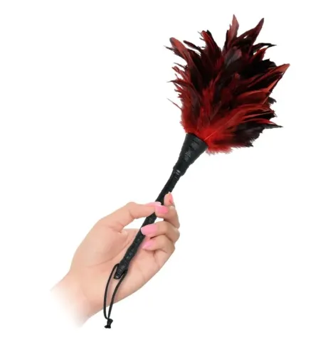 FETISH FANTASY SERIES - BLACK and RED FRISKY FEATHER TICKLER