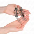 KINK - JAPANESE CLOVER NIPPLE CLAMPS WITH LITTLE CHAINS SILVER