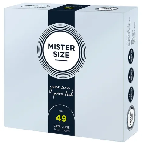 MISTER SIZE - PRESERVATIVO TAGLIA S 49 MM (36 UNITÀ)