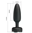 PRETTY LOVE - TARION ANAL PLUG MIT LED LICHT SCHWARZ 12,5 CM PRETTY LOVE - TARION ANAL PLUG MIT LED LICHT SCHWARZ 12,5 CM