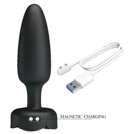 PRETTY LOVE - TARION PLUG ANALE CON LUCE LED NERO 12,5 CM