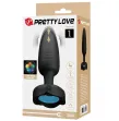 PRETTY LOVE - TARION ANAL PLUG MIT LED LICHT SCHWARZ 12,5 CM PRETTY LOVE - TARION ANAL PLUG MIT LED LICHT SCHWARZ 12,5 CM