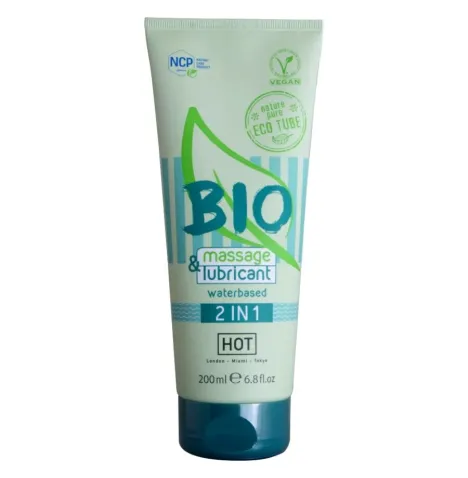 HOT - BIO MASSAGE ET LUBRIFIANT À BASE DEAU 2 EN 1 200 ML