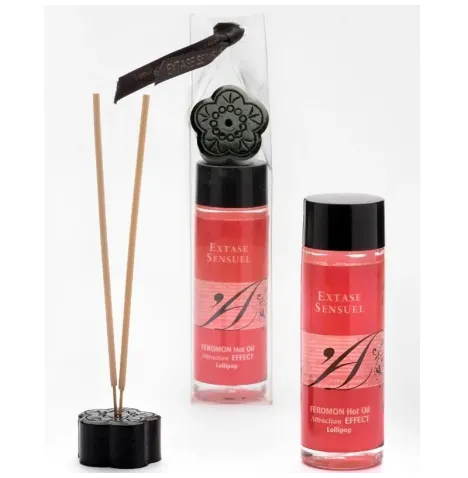 EXTASE SENSUAL - MASSAGEÖL MIT WRMEEFFEKT UND PIRULET PHEROMONEN 100 ML