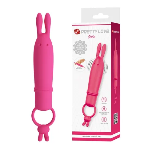 PRETTY LOVE - DELIA RABBIT VIBRATOR MIT WIDERSTANDSRING