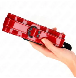 KINK - COLLAR AJUSTABLE ROJO VINO 37.5-49.5 CM X 5 CM