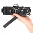 KINK - 3-RING-SKLAVEREI-HALSKETTE MIT BAND 80 CM 53 X 5 CM