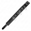 KINK - COLLAR CON CORREA 80 CM ESCLAVITUD 3 ANILLOS 53 X 5 CM