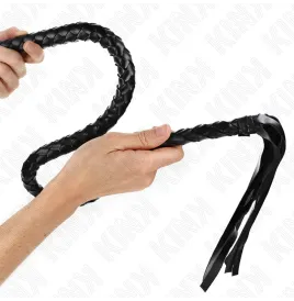 KINK - SNAKE WHIP WITH BLACK HAND RING 65 CM