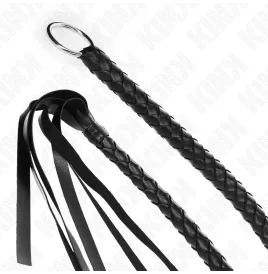 KINK - SCHLANGENPEITSCHE MIT SCHWARZEM HANDRING 65 CM