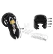 HIDDEN DESIRE - EXTREME CAGE DE CHASTETÉ SILICONE TAILLE L NOIR HIDDEN DESIRE - EXTREME CAGE DE CHASTETÉ SILICONE TAILLE L NOIR