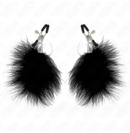 KINK - PINCE À METON PLUME NOIR 7 CM