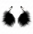 KINK - PINCE À METON PLUME NOIR 7 CM