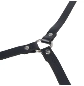 SUBBLIME - HARNAIS DE CORPS EN CUIR NOIR TAILLE UNIQUE