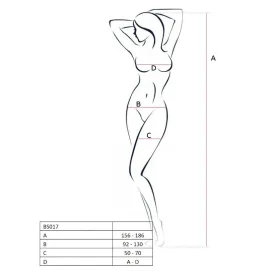 PASSION - WOMAN BS017 BODYSTOCKING SCHWARZ EINE GRÖSSE