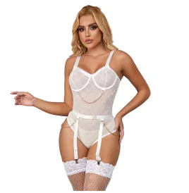 SUBBLIME - 954291 BODY CON CADENAS LIGUEROS BLANCO L-XL