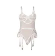 SUBBLIME - 954291 BODY AVEC CHAÎNES PORTE-JARRETELLES BLANC L-XL SUBBLIME - 954291 BODY AVEC CHAÎNES PORTE-JARRETELLES BLANC L-XL