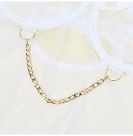 SUBBLIME - 954291 BODY CON CADENAS LIGUEROS BLANCO L-XL