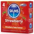 SKINS - STRAWBERRY PREMIUM CONDOMS PACK 4 SKINS - STRAWBERRY PREMIUM CONDOMS PACK 4