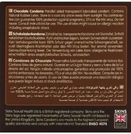 SKINS - CHOCOLATE PREMIUM CONDOMS PACK 4