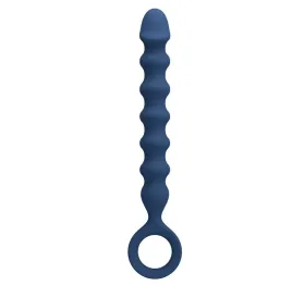 MR PLAY - PERLE ANAL IN SILICONE BLU E PLUG ANAL -Ø- 3,4 CM - 28,5 CM