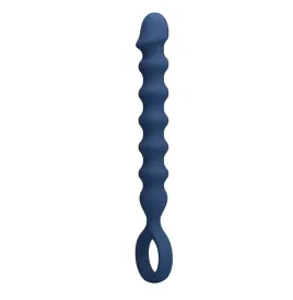 MR PLAY - PERLE ANAL IN SILICONE BLU E PLUG ANAL -Ø- 3,4 CM - 28,5 CM