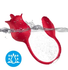 ARMONY - PINK CLITORIS STIMULATOR VIBRATOR WITH TAIL 10 MODES RED