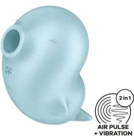 SATISFYER - SASSY SEAL STIMULATEUR ET VIBRATEUR BLEU