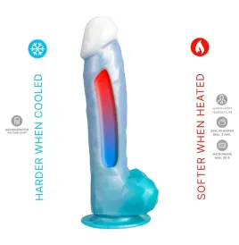 SILEXD - ANGEL DILDO FANTASY FLÜSSIGSILIKON THERMOREAKTIVES HIMMELBLAU 20,3 CM