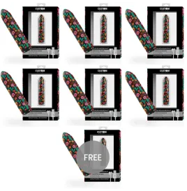 CUSTOM BULLETS - BALA RECARGABLE SKULL 10 INTENSIDADES 6 1 GRATIS